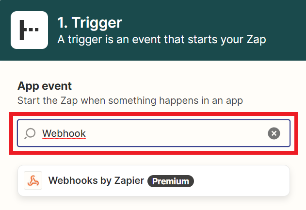  Search for Webhooks by Zapier